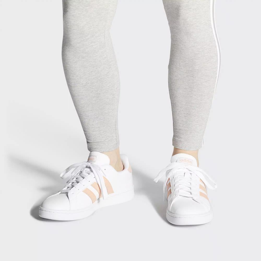 Adidas Grand Court Tenis Blancos Para Mujer (MX-14202)